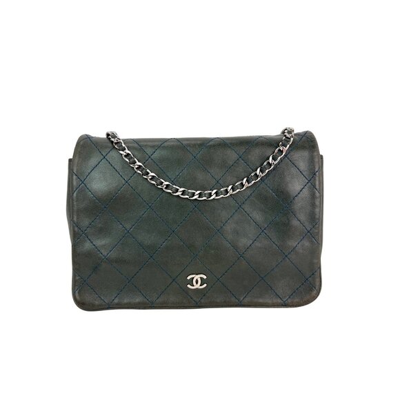 Chanel Quilted Lambskin Stitched Wallet on a Chain Crossbody Bag - Picture 1 of 15